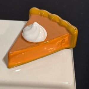 Nora Fleming Mini YOU WANNA PIECE OF ME? Pumpkin Pie slice A299 ~ More Available